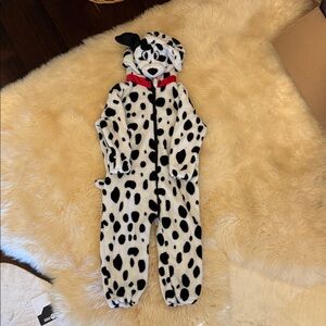 Dalmatian Print Onesie with Hood